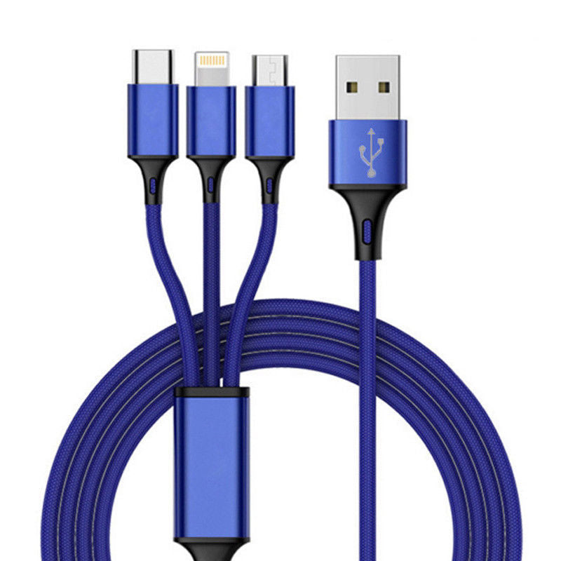 Compatible With, Braided 3-in-1 Data Cable